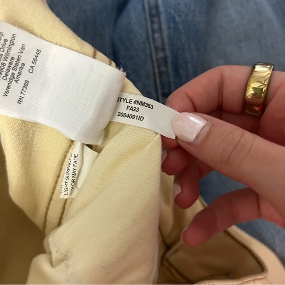 Madewell The Emmett Wide-Leg Pants Garment Dyed Edition in Sand - Picture 7 of 9